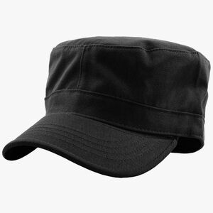 Black Military Style Cap